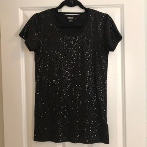 DKNY sequin tee